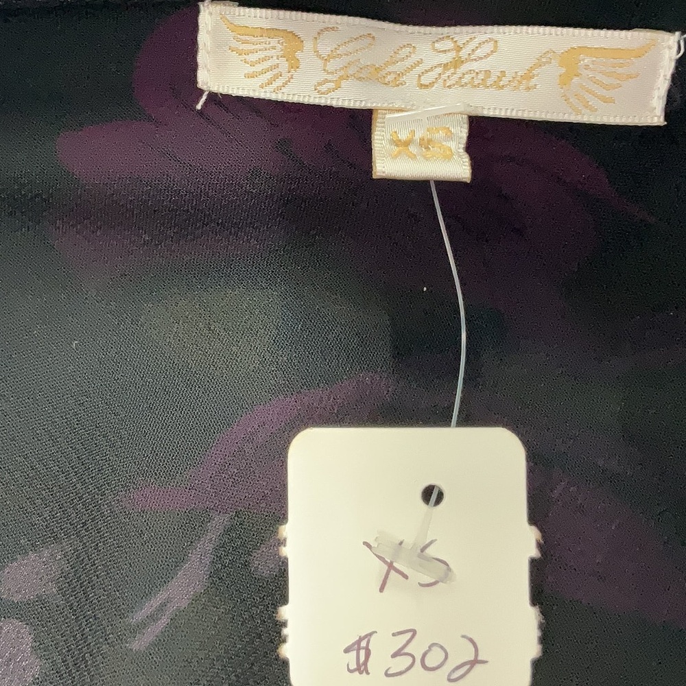 Gold Hawk Silk Bias Midi Dress in Fuchsia Holland Size XS - Picture 7 of 8